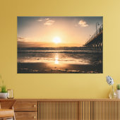 Sunset Beach Canvas Print Picture 52 キャンバスプリント (インサイチュ (リビング))