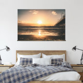 Sunset Beach Canvas Print Picture 52 キャンバスプリント (インサイチュ (寝室))