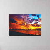 Sunset Beach Canvas Print Picture 5 キャンバスプリント (正面)
