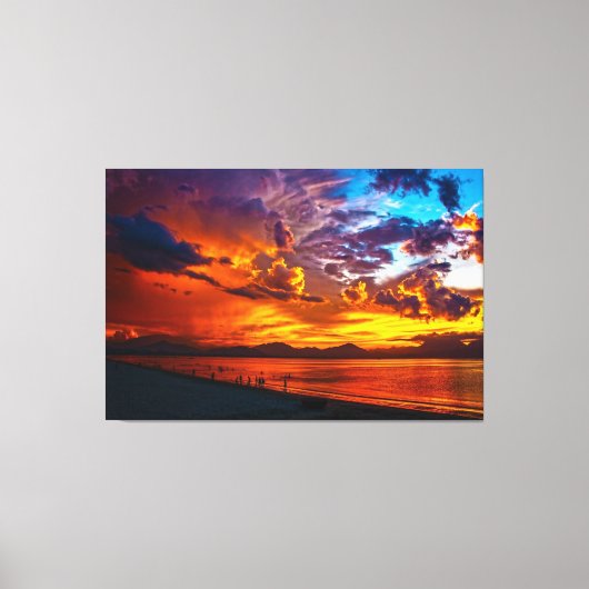 Sunset Beach Canvas Print Picture 5 キャンバスプリント (正面)