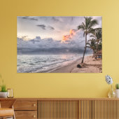 Sunset Beach Canvas Print Picture 9 キャンバスプリント (インサイチュ (リビング))