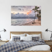 Sunset Beach Canvas Print Picture 9 キャンバスプリント (インサイチュ (寝室))