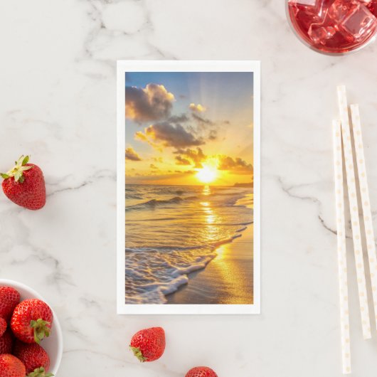 Sunset Beach Guest Towel Paper Napkins 1 (インサイチュ)