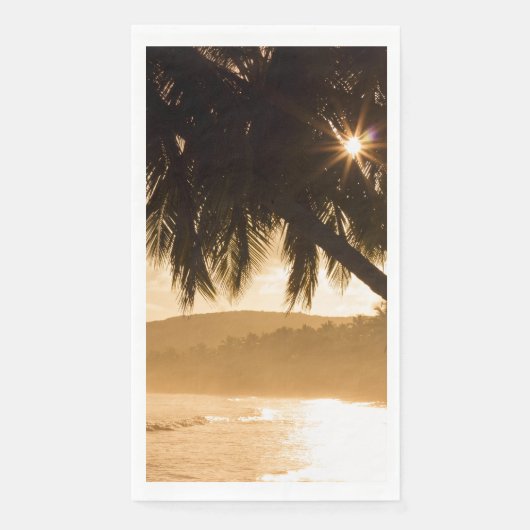 Sunset Beach Guest Towel Paper Napkins 11 (正面)