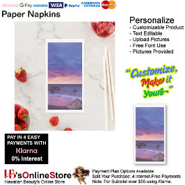 Sunset Beach Guest Towel Paper Napkins 13