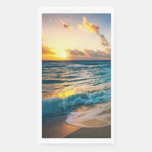 Sunset Beach Guest Towel Paper Napkins 19 (正面)
