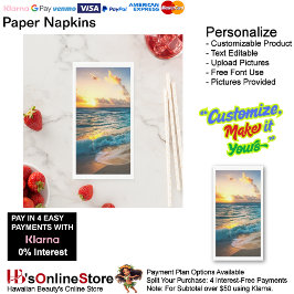 Sunset Beach Guest Towel Paper Napkins 19