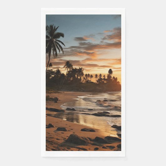 Sunset Beach Guest Towel Paper Napkins 2 (正面)