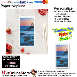 Sunset Beach Guest Towel Paper Napkins 4
