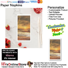 Sunset Beach Guest Towel Paper Napkins 43