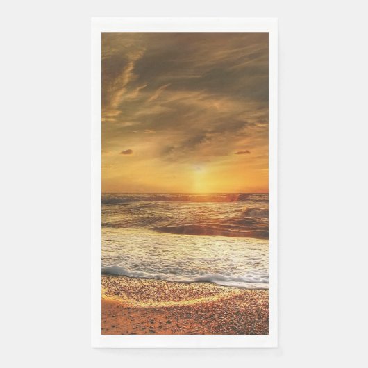 Sunset Beach Guest Towel Paper Napkins 43 (正面)