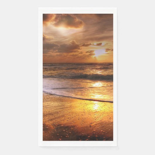 Sunset Beach Guest Towel Paper Napkins 44 (正面)