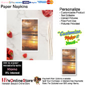 Sunset Beach Guest Towel Paper Napkins 44