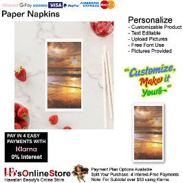 Sunset Beach Guest Towel Paper Napkins 44