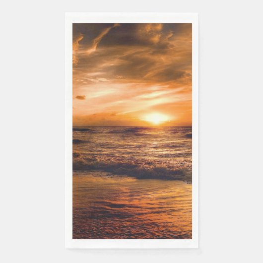 Sunset Beach Guest Towel Paper Napkins 45 (正面)