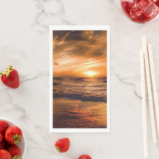 Sunset Beach Guest Towel Paper Napkins 45 (インサイチュ)