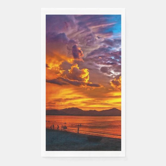 Sunset Beach Guest Towel Paper Napkins 52 (正面)