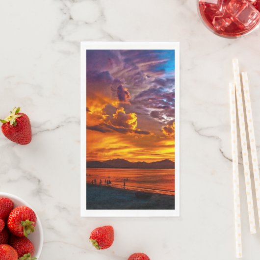 Sunset Beach Guest Towel Paper Napkins 52 (インサイチュ)