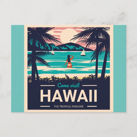 Sunset Beach Hawaii ポストカード (正面)