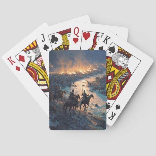 Sunset Beach Horse Ride Playing Cards トランプ (裏面)