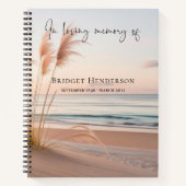 Sunset Beach In Loving Memory Memorial Guest ノートブック (正面)