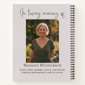 Sunset Beach In Loving Memory Memorial Guest ノートブック (裏面)