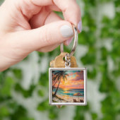Sunset Beach Keychain キーホルダー (手)