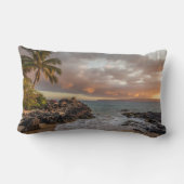 Sunset Beach Polyester Lumbar Pillow 12 ランバークッション (裏面)