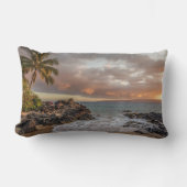 Sunset Beach Polyester Lumbar Pillow 12 ランバークッション (正面)