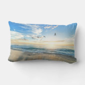 Sunset Beach Polyester Lumbar Pillow 15 ランバークッション (裏面)