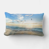 Sunset Beach Polyester Lumbar Pillow 15 ランバークッション (正面)