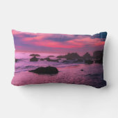 Sunset Beach Polyester Lumbar Pillow 16 ランバークッション (裏面)