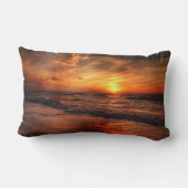 Sunset Beach Polyester Lumbar Pillow 17 ランバークッション (裏面)
