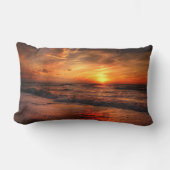 Sunset Beach Polyester Lumbar Pillow 17 ランバークッション (正面)