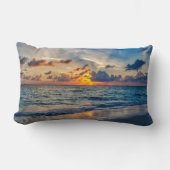 Sunset Beach Polyester Lumbar Pillow 20 ランバークッション (正面)