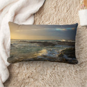 Sunset Beach Polyester Lumbar Pillow 22 ランバークッション (ブランケット)