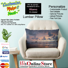Sunset Beach Polyester Lumbar Pillow 26 ランバークッション