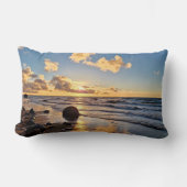 Sunset Beach Polyester Lumbar Pillow 27 ランバークッション (正面)