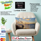 Sunset Beach Polyester Lumbar Pillow 27 ランバークッション