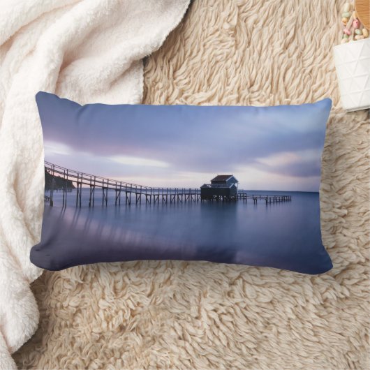 Sunset Beach Polyester Lumbar Pillow 30 ランバークッション (ブランケット)