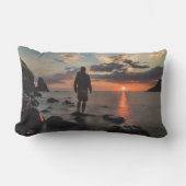 Sunset Beach Polyester Lumbar Pillow 32 ランバークッション (正面)