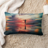 Sunset Beach Polyester Lumbar Pillow 34 ランバークッション (ブランケット)