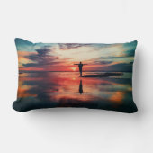 Sunset Beach Polyester Lumbar Pillow 34 ランバークッション (正面)