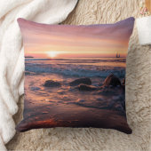 Sunset Beach Polyester Lumbar Pillow 37 クッション (ブランケット)