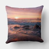Sunset Beach Polyester Lumbar Pillow 37 クッション (裏面)