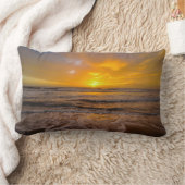 Sunset Beach Polyester Lumbar Pillow 46 ランバークッション (ブランケット)