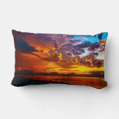 Sunset Beach Polyester Lumbar Pillow 5 ランバークッション (裏面)