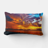 Sunset Beach Polyester Lumbar Pillow 5 ランバークッション (正面)