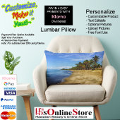 Sunset Beach Polyester Lumbar Pillow 7 ランバークッション