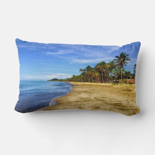 Sunset Beach Polyester Lumbar Pillow 7 ランバークッション (裏面)